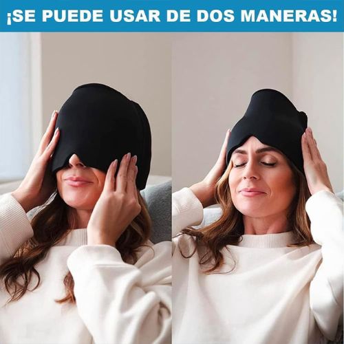Gorro para combatir la Migraña (Compra 1 y lleva 1 Gratis) Gel solamente en la parte frontal.