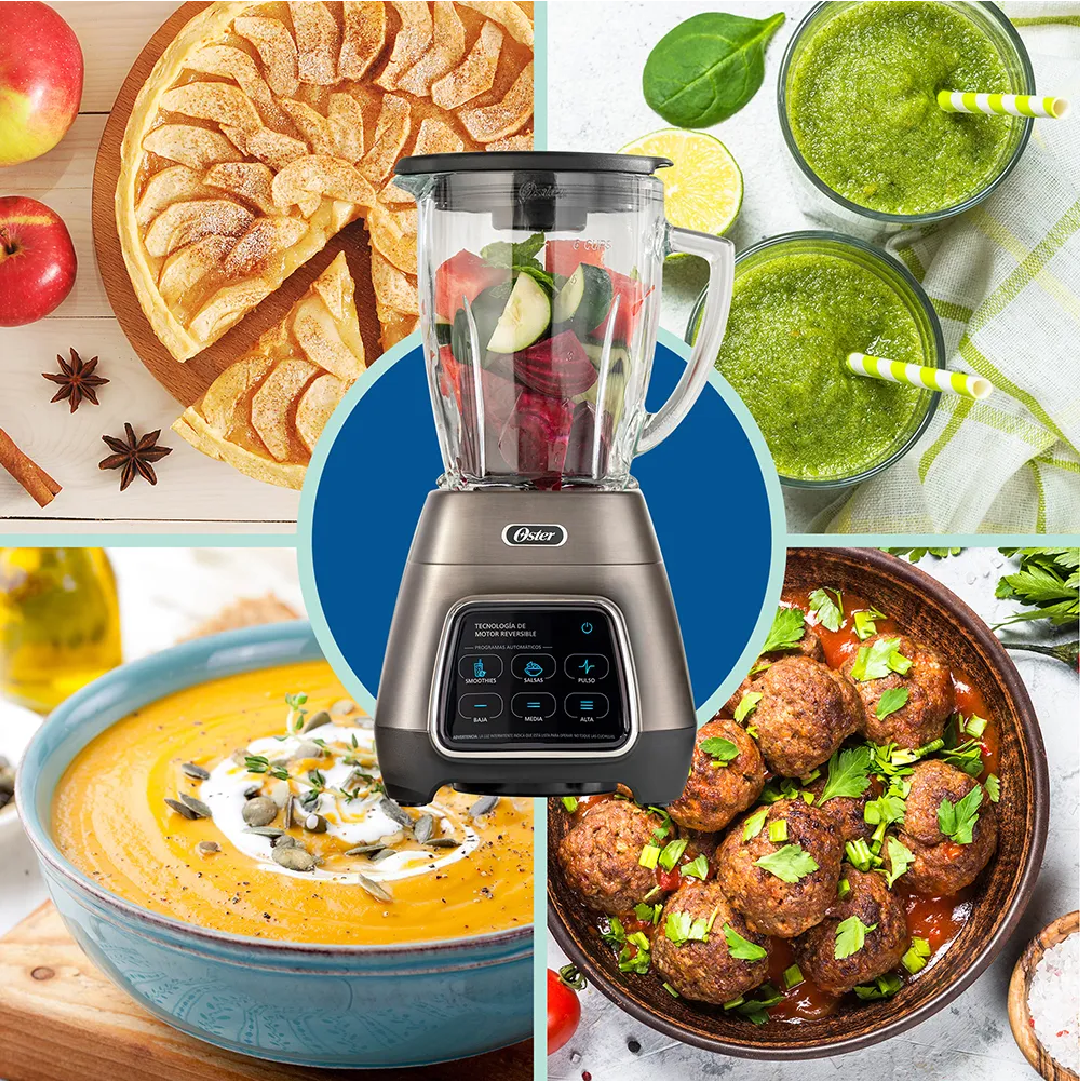 Licuadora Oster® programas automáticos con tecnología reversible 1000 watts