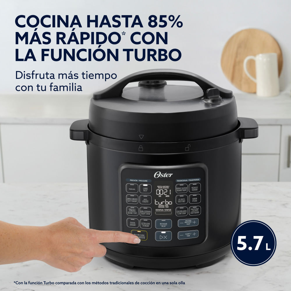Multiolla oster color negro 5.7 litros