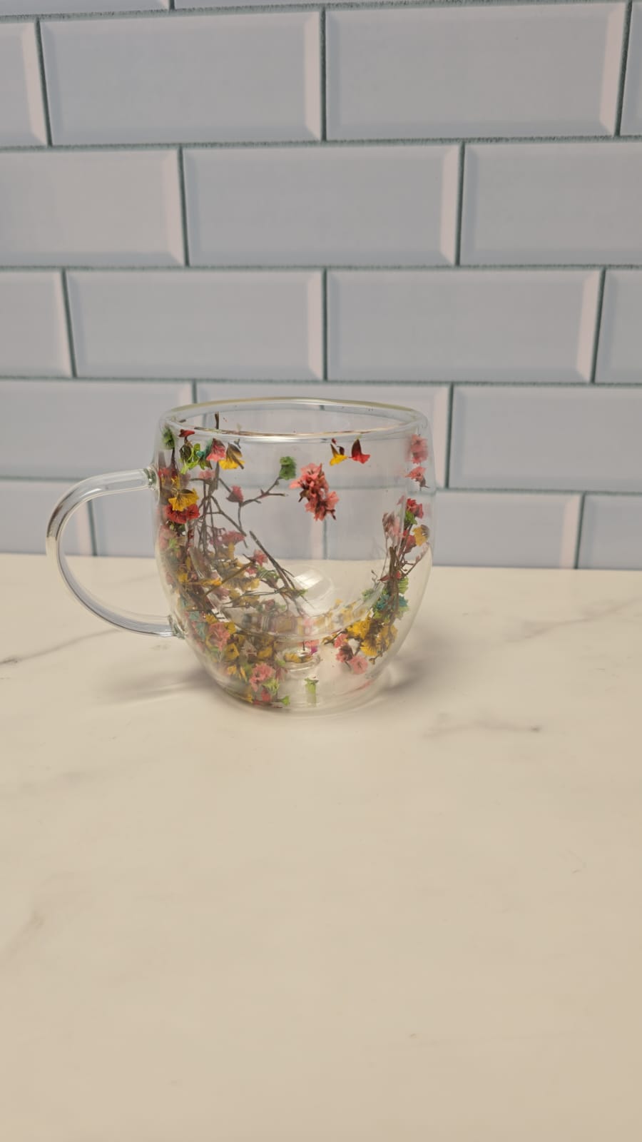 TAZA DOBLE FONDO 180 ML CON NATURALEZA MUERTA