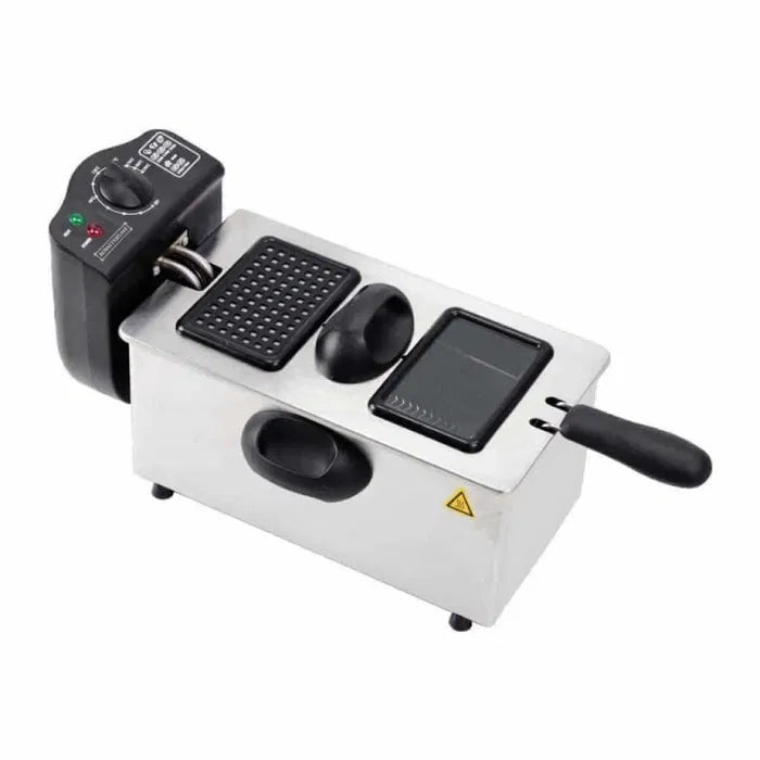 Freidora eléctrica 3 litros cristal cuisine