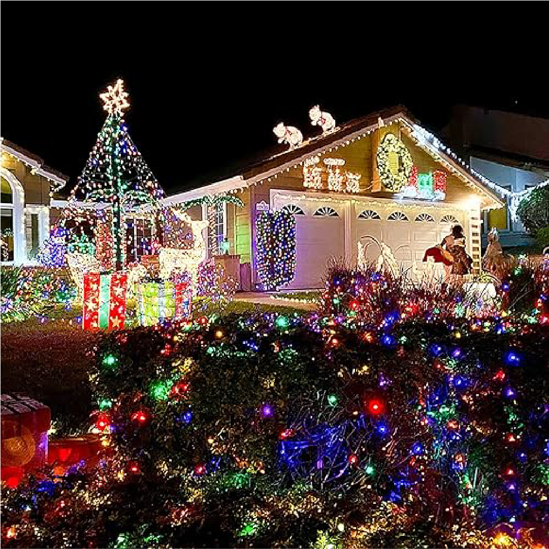 3 cajas de luces navideñas solares (cada caja contiene 200 leds de 20 metros de largo)