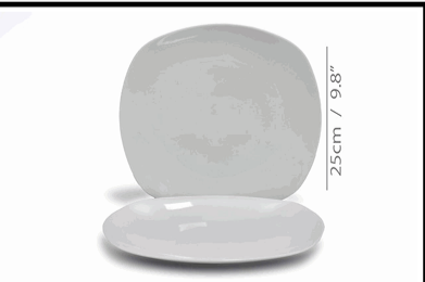PLATO DE PORCELANA10.5 105-SDP-WHITE