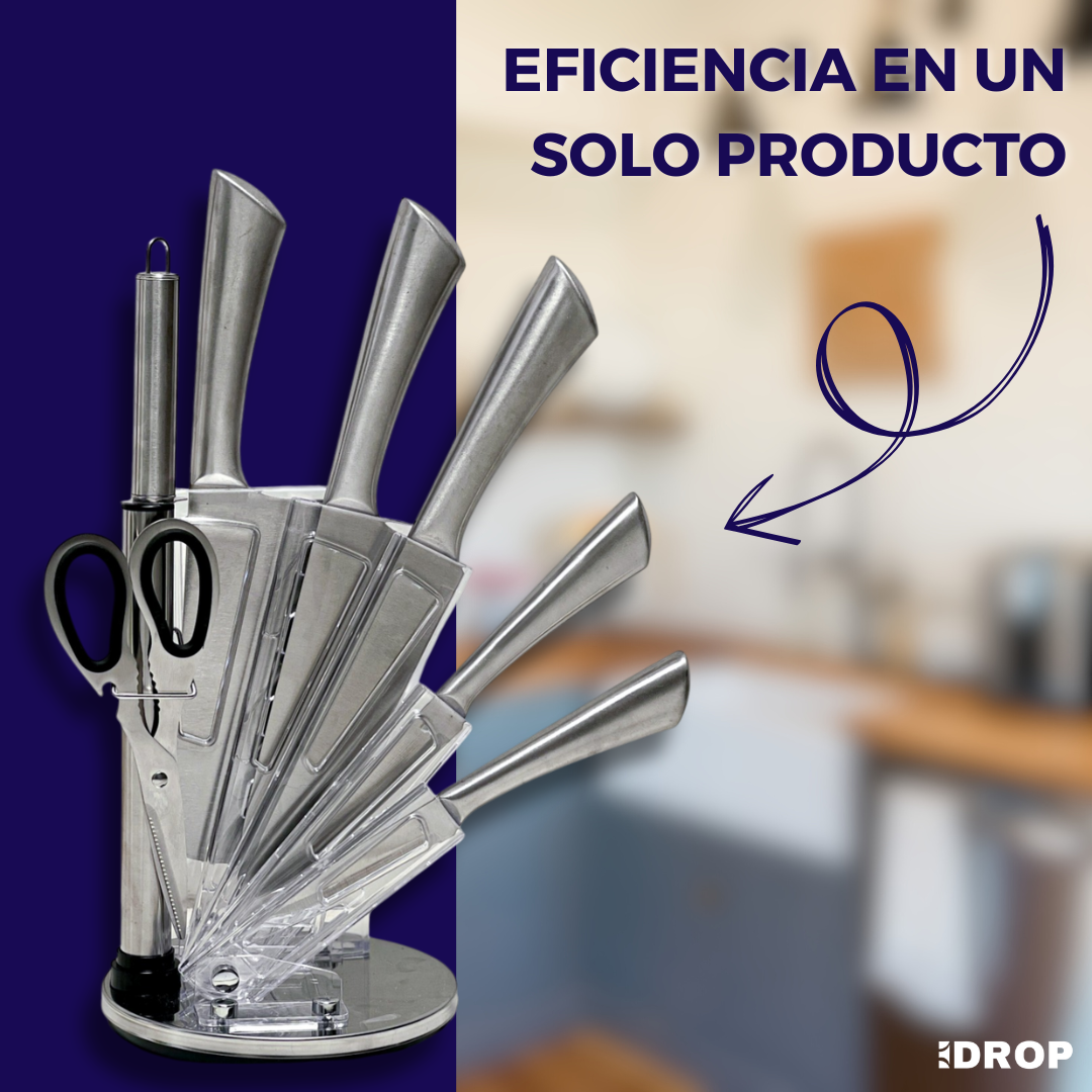 Set de cuchillos giratorios