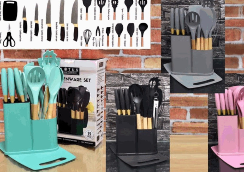Set utencilios 19 piezas