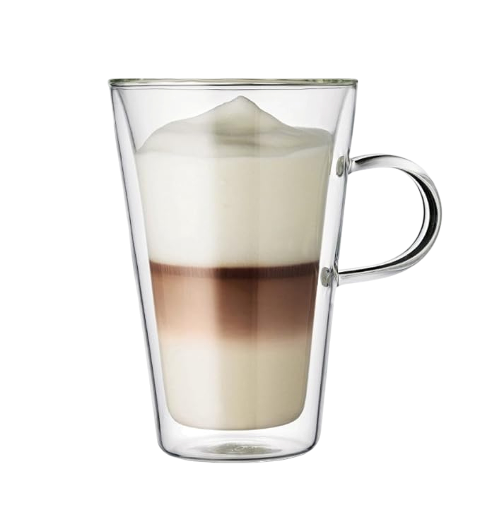 Set de 2 taza doble vidrio 10.2 OZ