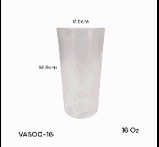 vaso de acrilico 16 onzas