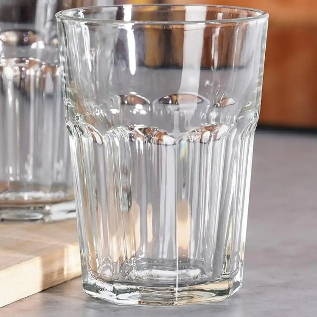 Set de 6 vasos de vidrio 520ml nadir