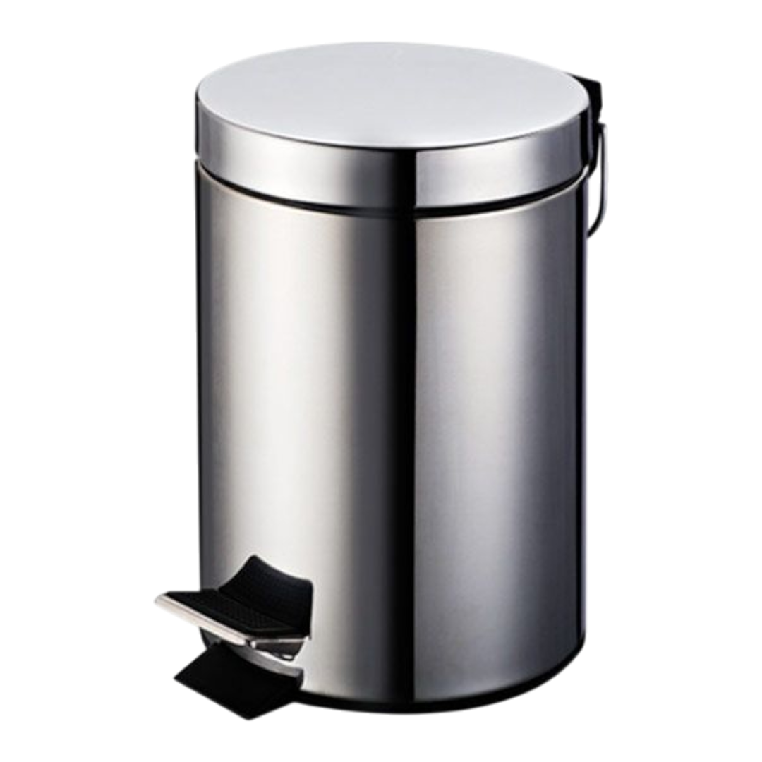 Basurero de acero inoxidable de 12 litros